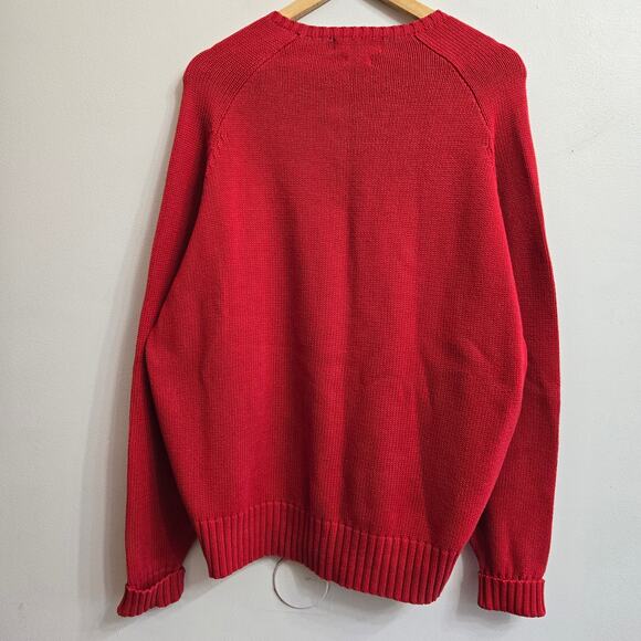 Polo Ralph Lauren Men Vtg 90s Y2K Preppy Classic Crew Neck Heavy Knit Sweater L - Picture 6 of 11